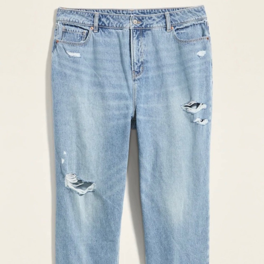 NWT Old Navy Extra High Waisted Straight Leg Jeans